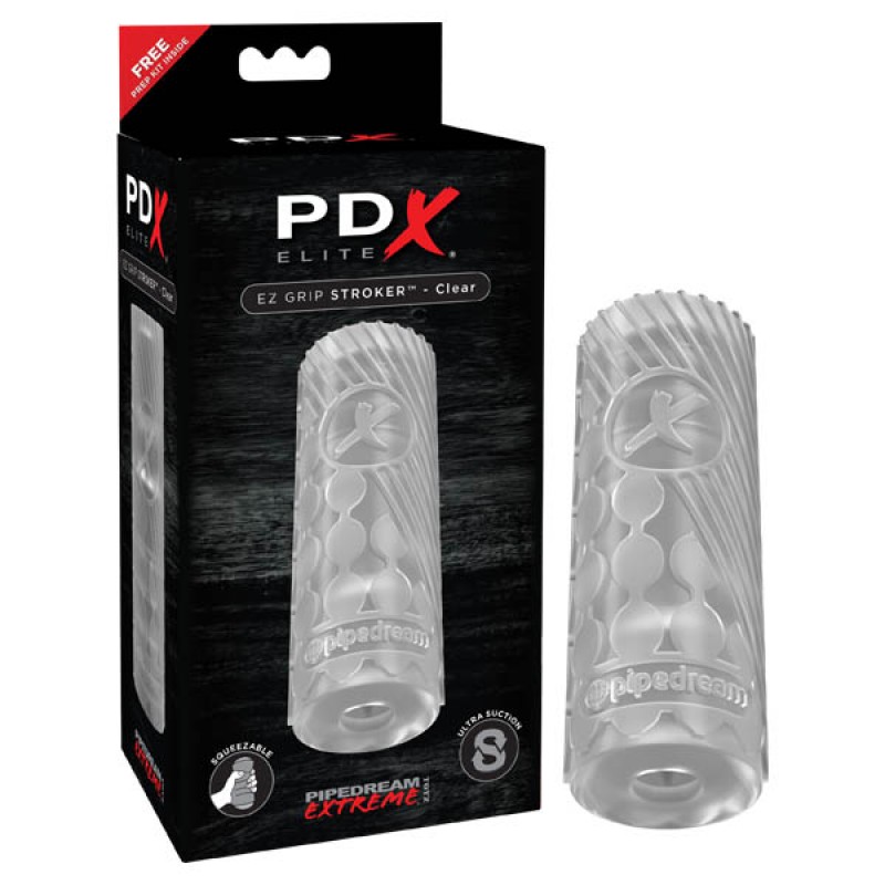 PDX Elite EZ Grip Stroker - Clear